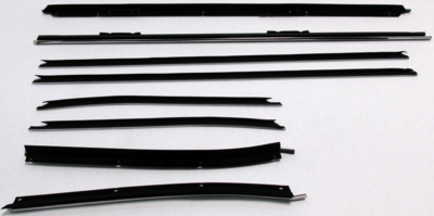 1971-1976 Chevrolet Caprice Convertible Authentic Window Felts Whiskers Kit (8pcs)